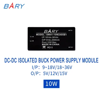BARRY DM41-10W DC DC Elszigeteltség Modul | Nyomás Automatikusan, 12 V-5 V | a | 24 V, 5 V, 12 V 15 V | 10 W